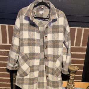 Noa Plaid Wool Blend Jacket